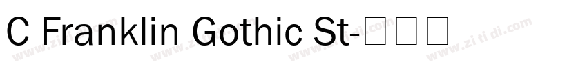 C Franklin Gothic St字体转换